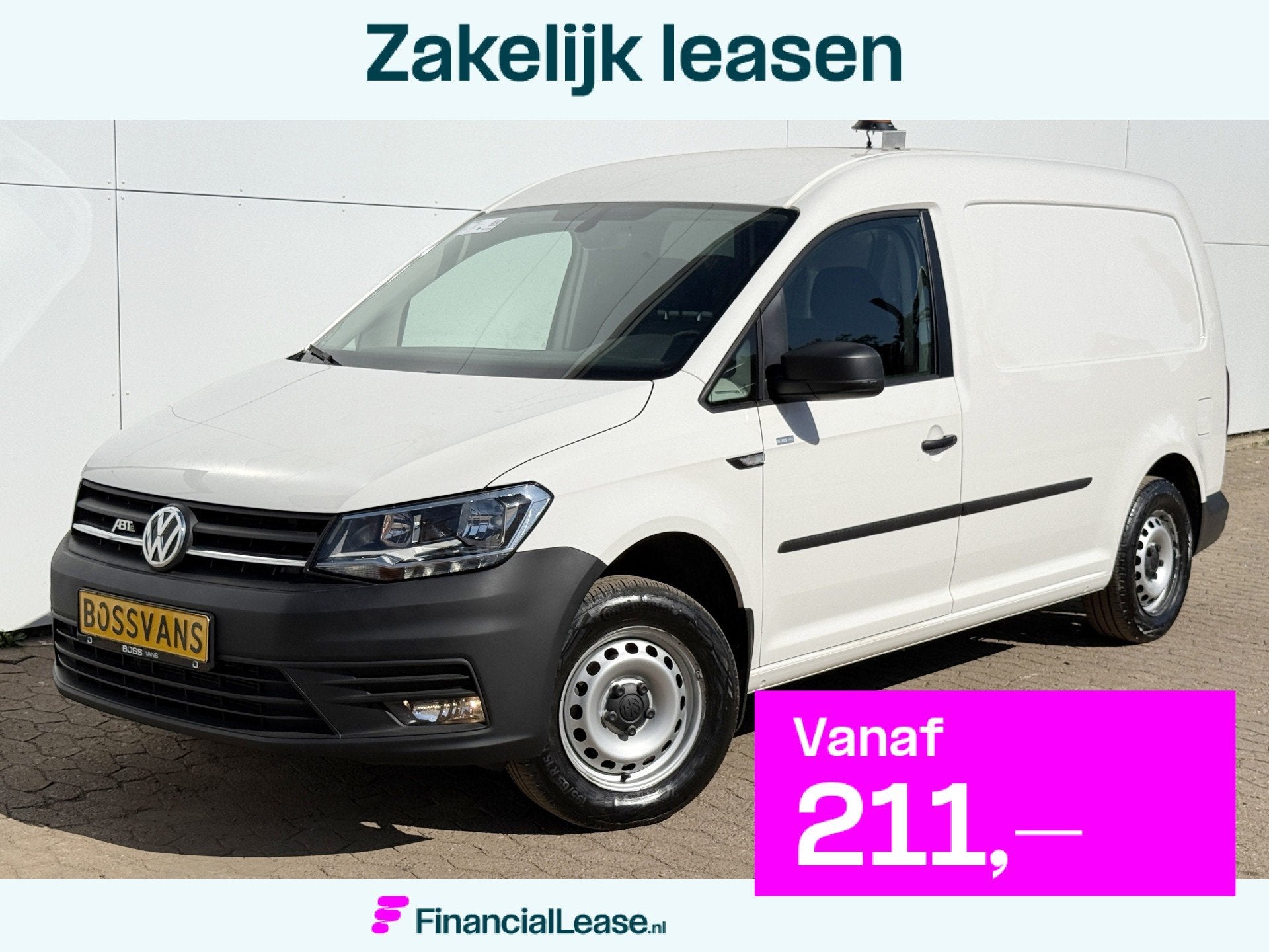 Volkswagen Caddy e-Caddy 37kWh 113PK L2 Elektrisch Caddy ABT, Stof, Gebruikt, 1776 kg, Volkswagen