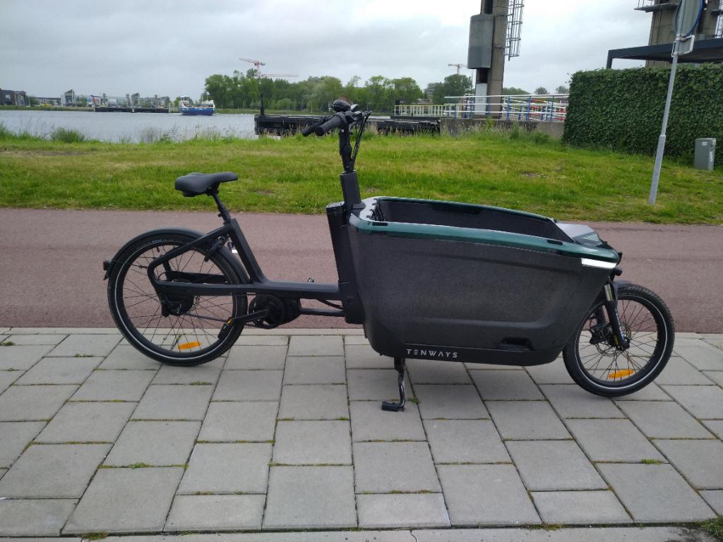 TENWAYS Bakfiets, Huif, Nieuw, 2 kinderen, Schijfrem
