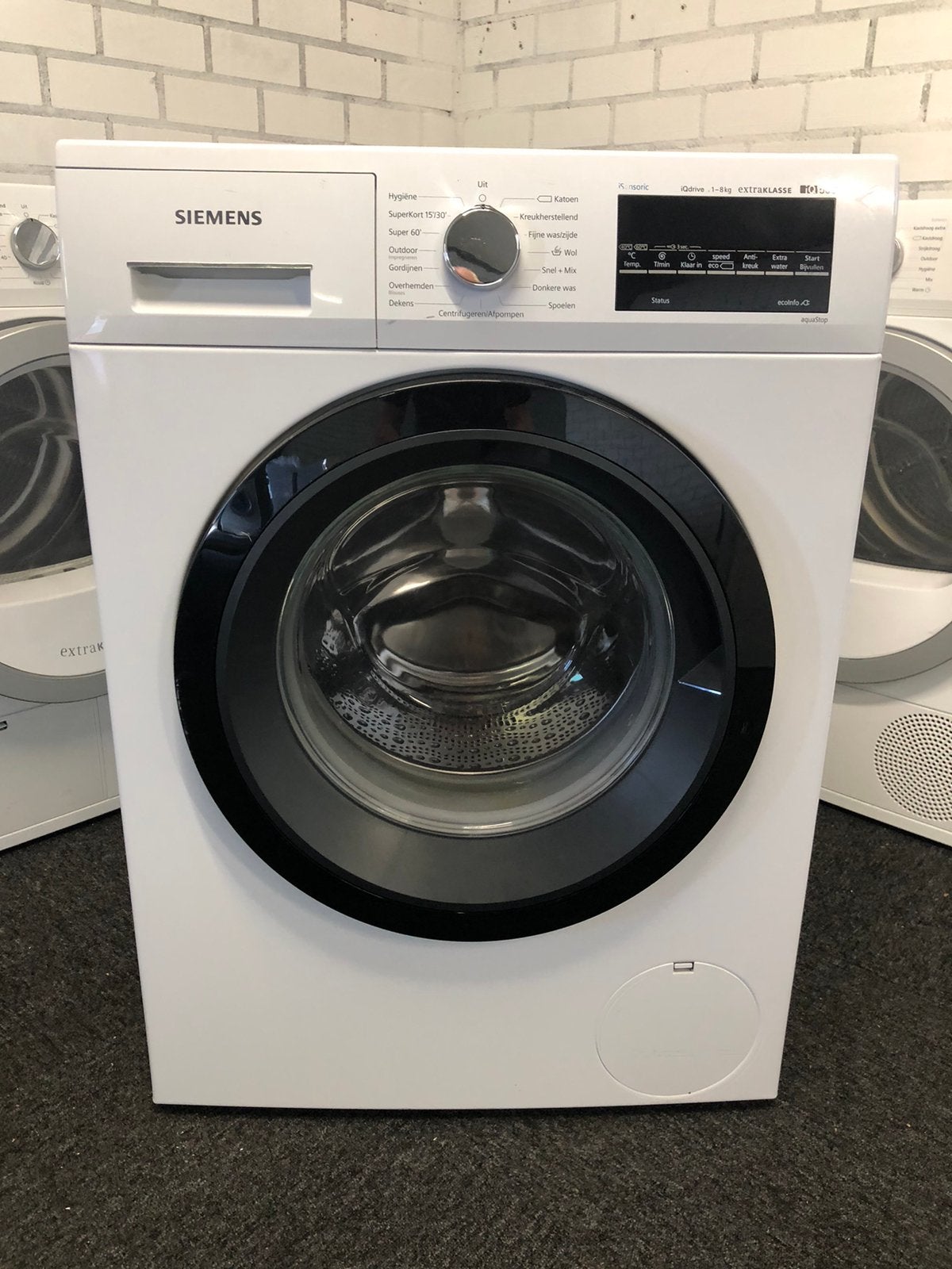 €325 A+++ 8kg wasmachine 1jaar weinig gebruikt Siemens iQ500, Ophalen, Minder dan 85 cm, 8 tot 10 kg, Kort programma