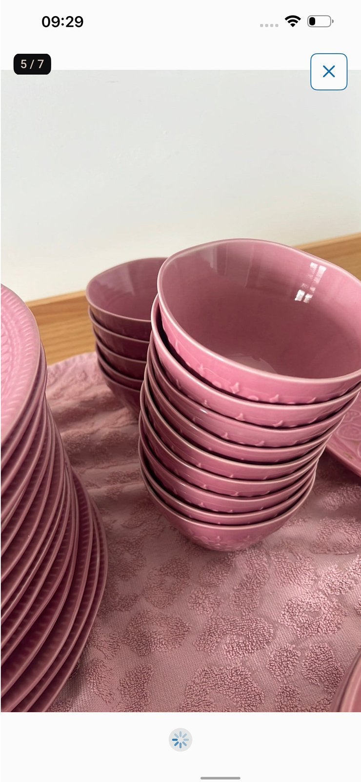 Servies compleet., Ophalen