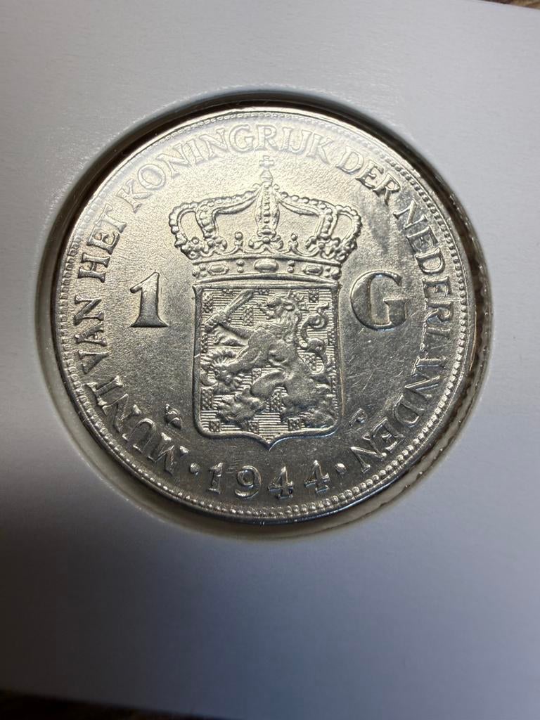 Mooie gulden 1944, Postzegels en Munten, Munten | Nederland, Ophalen of Verzenden, Koningin Wilhelmina, 1 gulden
