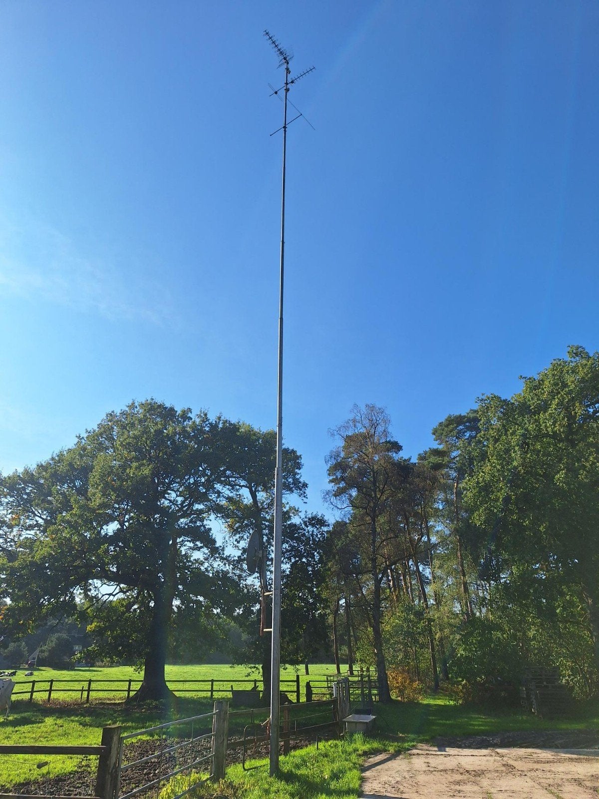 Antennemast, Ophalen, Mast