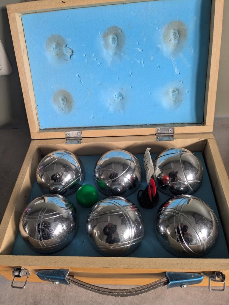 Jeu de boules. 6 bal, Ophalen of Verzenden