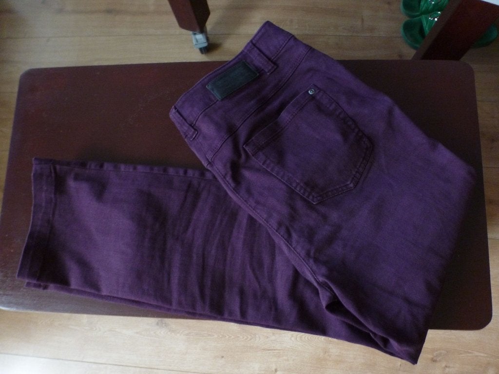 GERRY WEBER burgundy broek 42 / 32 -GRATIS zend, Overige kleuren, Verzenden, Maat 42/44 (L), Zo goed als nieuw