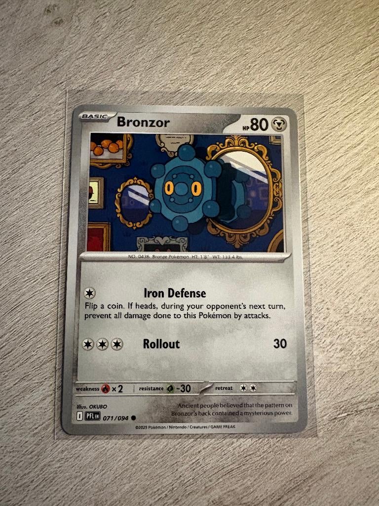 Bronzor 071/094 Phantasmal Flames - Pokémon Kaart, Ophalen of Verzenden, Nieuw, Losse kaart