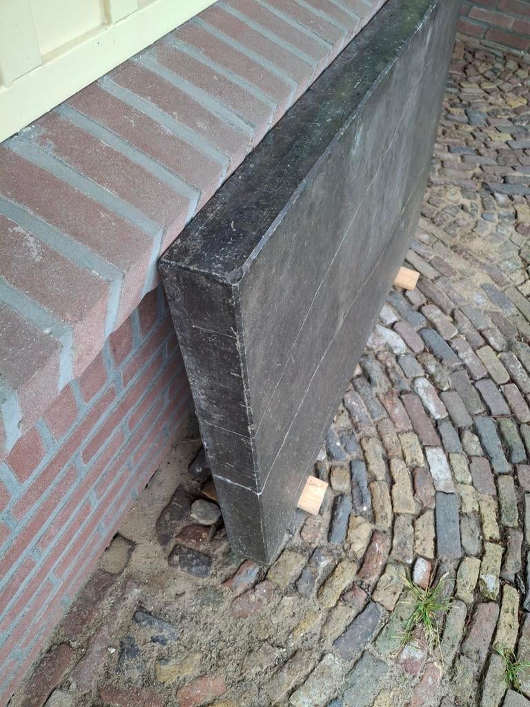 Marmer plaat zwart, Ophalen of Verzenden, Beton, Terrastegels