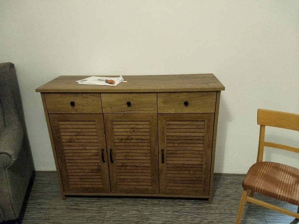 JYSK Dressoir MANDERUP, Ophalen, Gebruikt, 100 tot 150 cm, Eikenhout