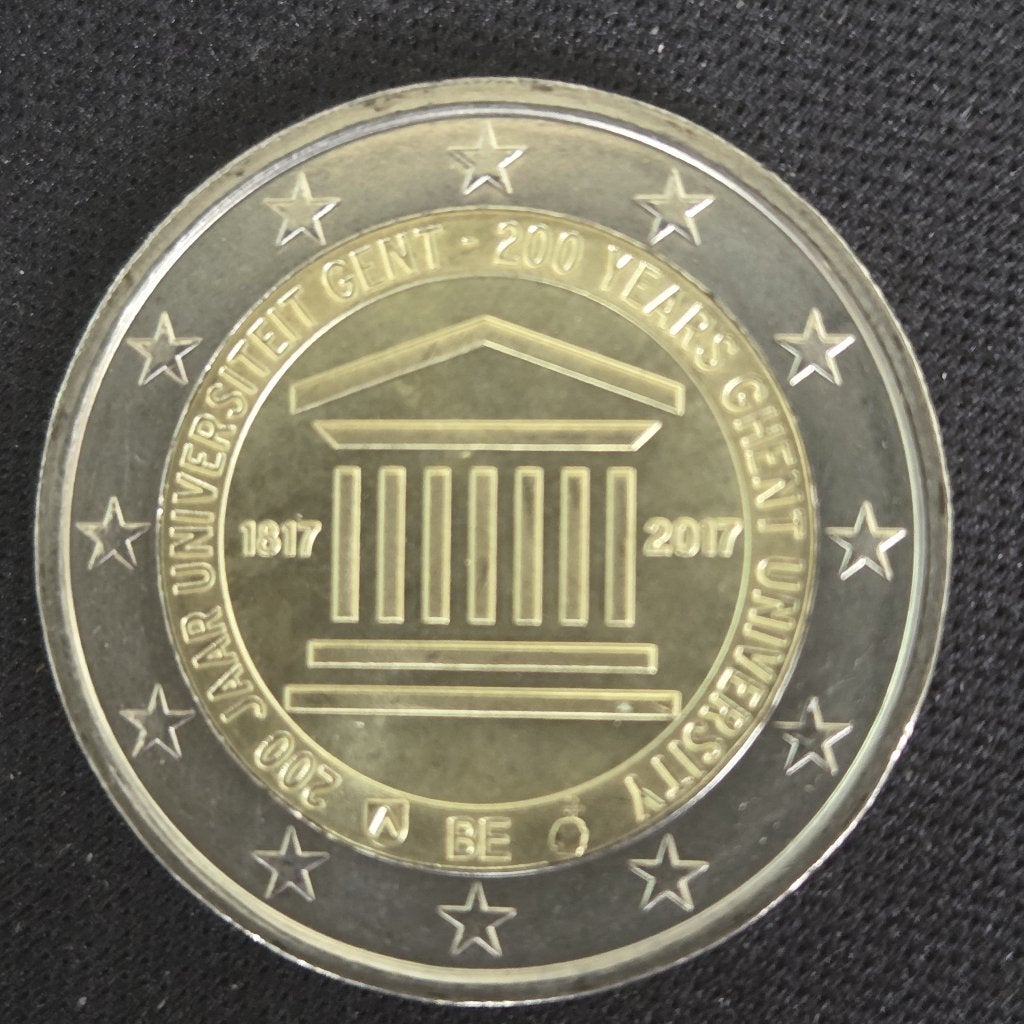 België 2017: Universiteit Gent | Meerdere beschikbaar, Postzegels en Munten, Ophalen of Verzenden, België, 2 euro, Losse munt