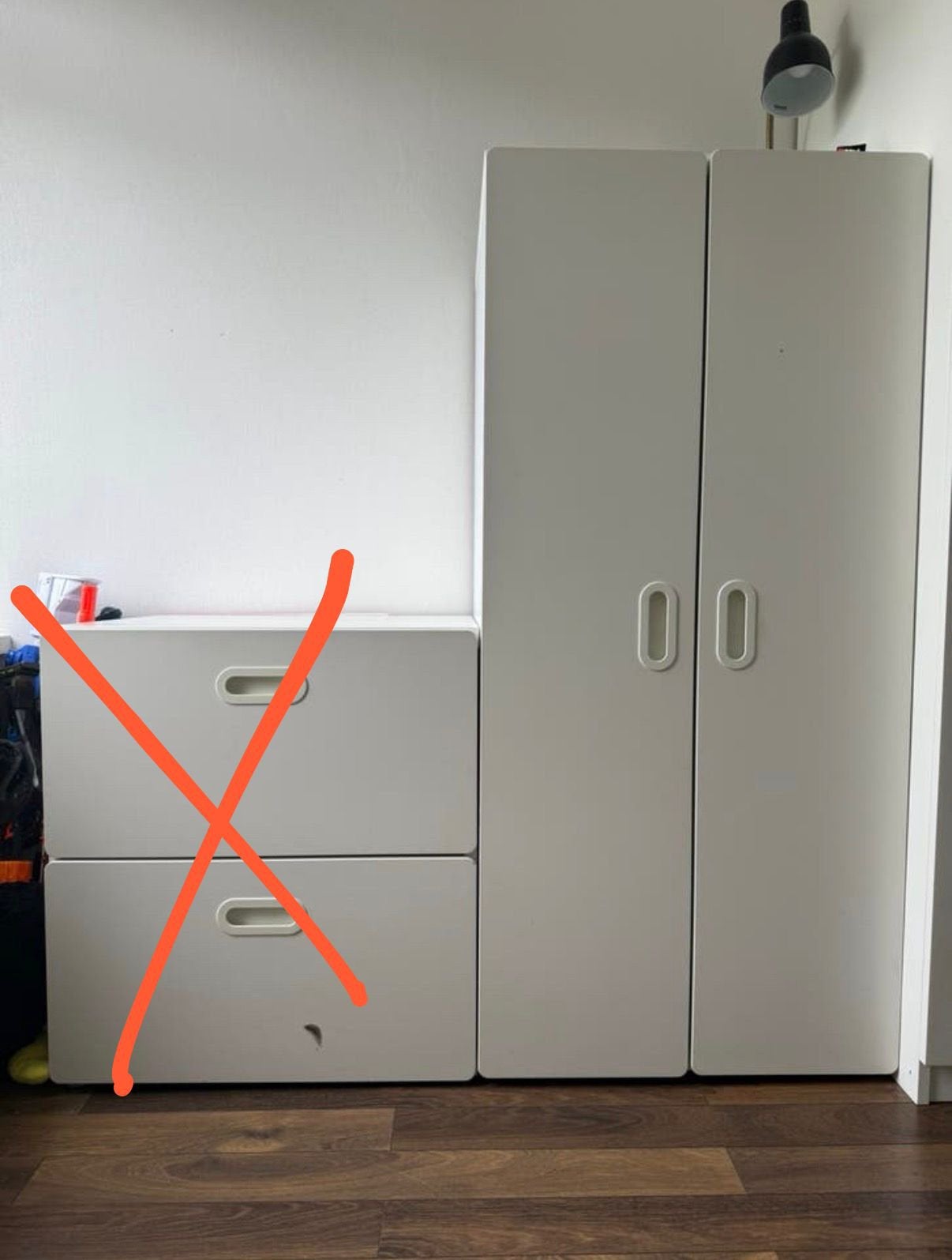 Ikea smastad kast, Ophalen, Gebruikt