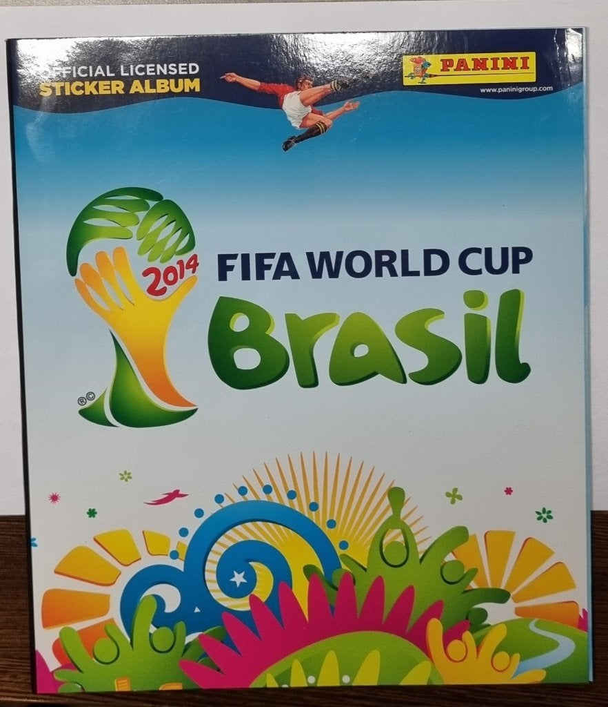 Panini FIFA World Cup 2014 Brasil - leeg album + 6 stickers, Ophalen of Verzenden, Zo goed als nieuw, Buitenlandse clubs, Poster, Plaatje of Sticker