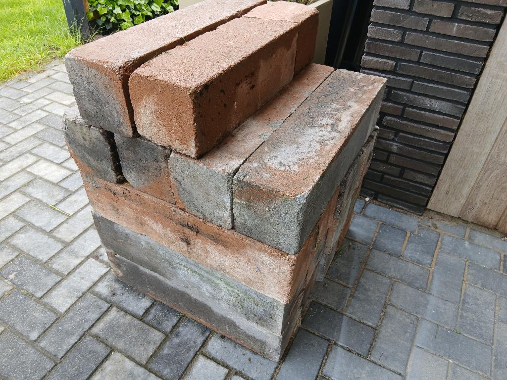 17 st Stapelblokken 60 cm x 15 Kilimanjaro, Tuin en Terras, Ophalen, Gebruikt, Blok, Minder dan 25 cm
