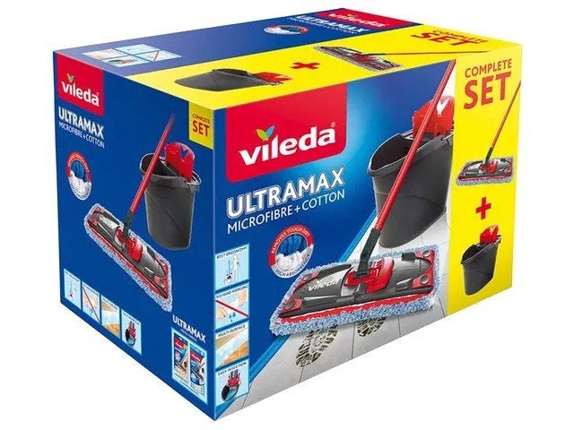 Vileda Ultramax Micro & Cotton Schoonmaakset, Ophalen of Verzenden, Mop of Dweil, Vileda GmbH, Im Technologiepark 19, 69469 Weinheim, Duitsland