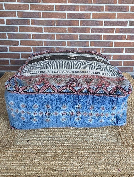 Marokkaanse vintage berber poef, poefs marokko, Huis en Inrichting, Banken | Voetenbanken en Poefen, Ophalen of Verzenden, Nieuw