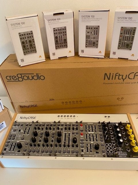 Behringer System 100 eurorack + Wasp + LPG in Niftycase, Ophalen of Verzenden, Zo goed als nieuw, Overige aantallen, Overige merken