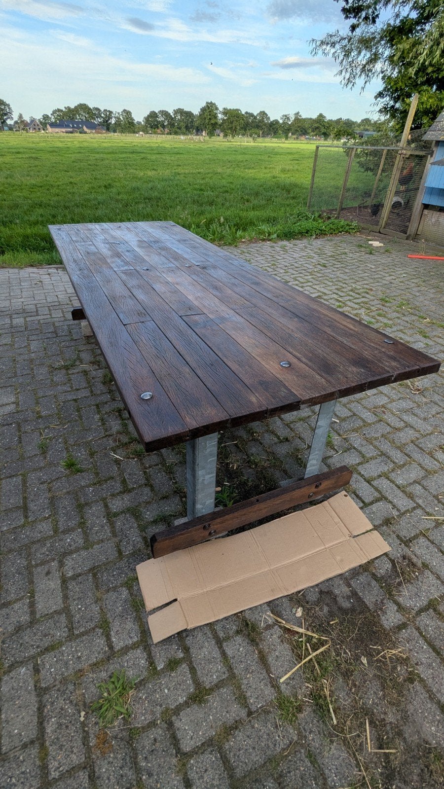 Robuuste hardhouten tuintafel - Nieuw in de olie, Ophalen, Nieuw, Rechthoekig, Hout