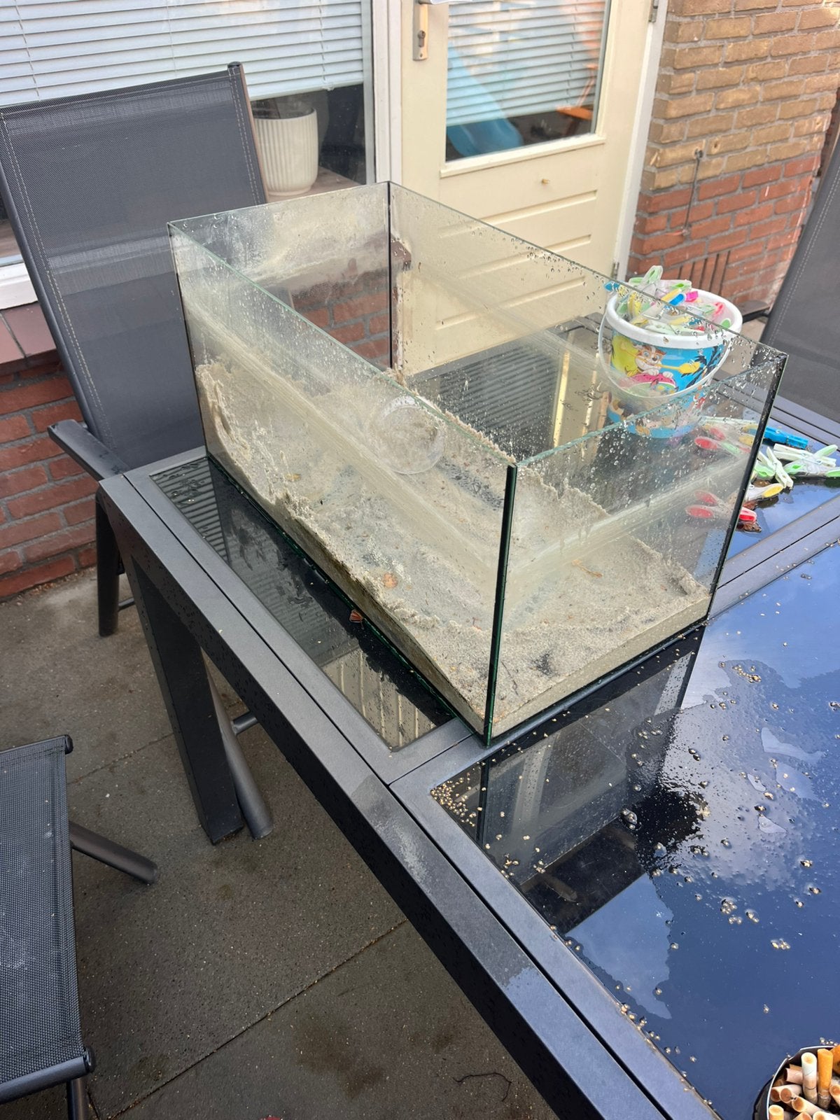 Gratis Aquarium Lek, Ophalen, Gebruikt, Leeg aquarium