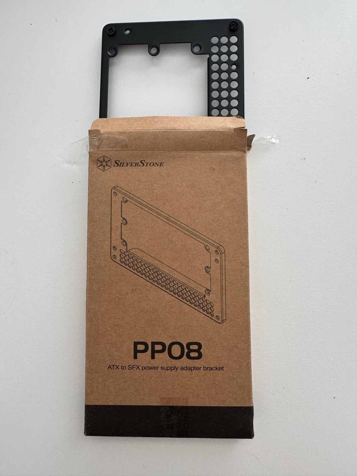 SilverStone PP08 ATX naar SFX PSU adapter bracket, Ophalen of Verzenden, Gebruikt