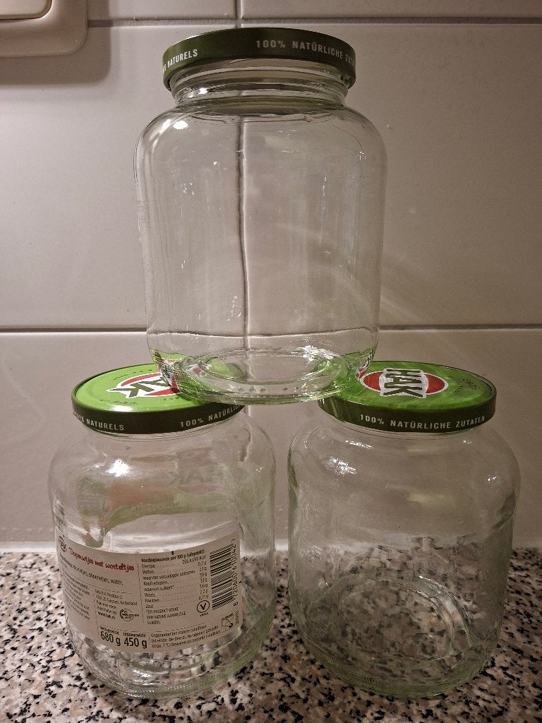 Glazen potten, Ophalen, Met deksel, Pot, Bus of Blik, Overige merken