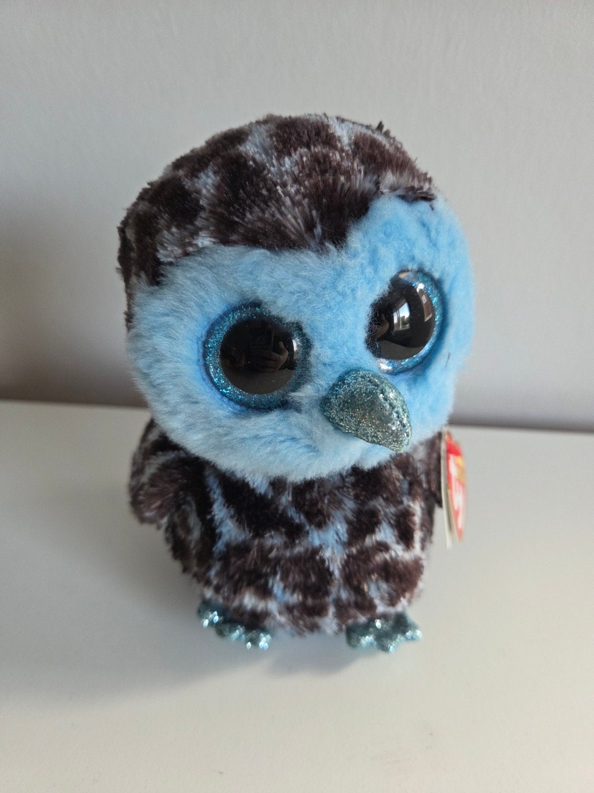 Ty Beanie Boo's Yago de Uil - Pluche Knuffel, Overige typen, Blauw, Ophalen of Verzenden, Klein (minder dan 20 cm)
