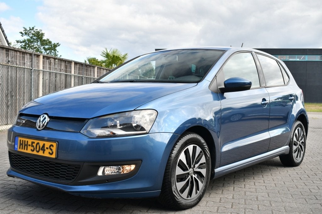 Volkswagen Polo 1.0 BlueM. Orig-NL 84.700 KM | Carplay | Cru, Start-stop-systeem, 95 pk, Blauw, Origineel Nederlands