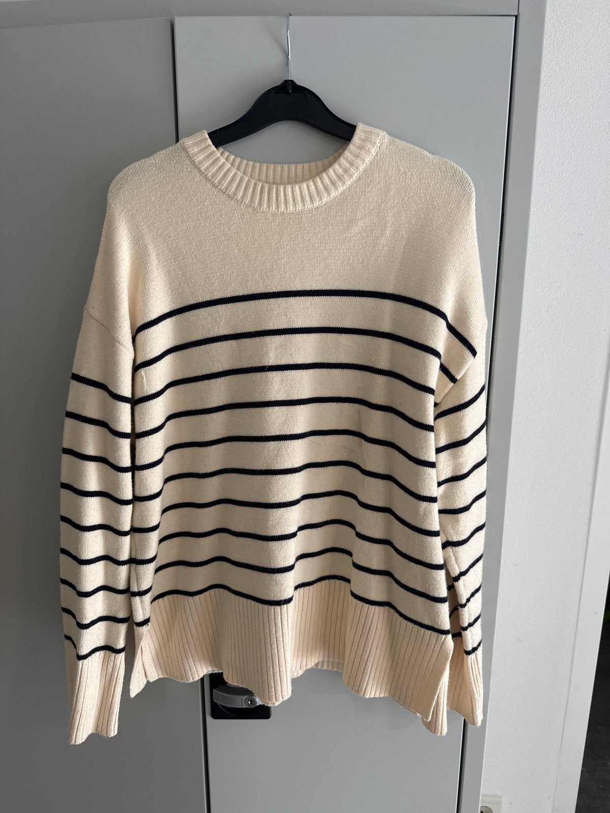 Zara Trui Maat S - Crèmekleurig met Strepen, Kleding | Dames, Truien en Vesten, Ophalen of Verzenden, Gedragen, Maat 36 (S), Wit