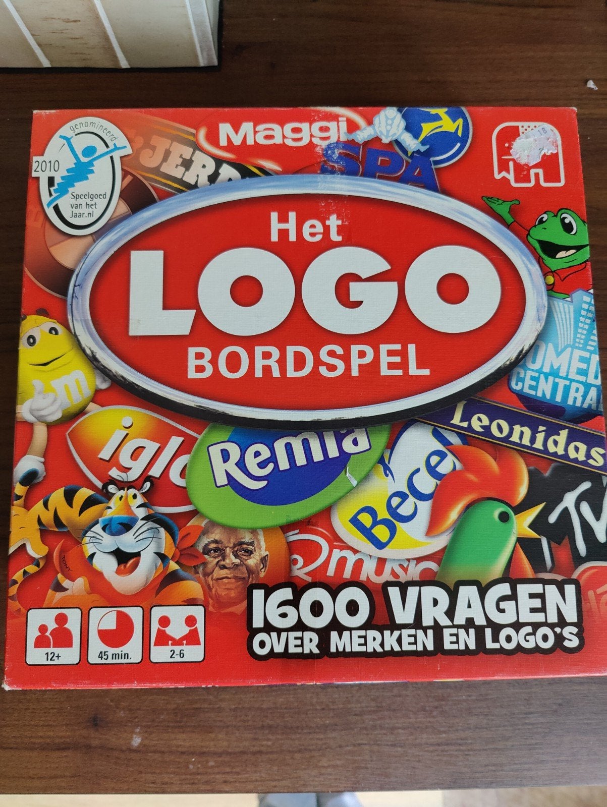 Het LOGO Bordspel - 1600 vragen over merken en logo's, Hobby en Vrije tijd, Drie of vier spelers, Ophalen, Gebruikt, Jumbo