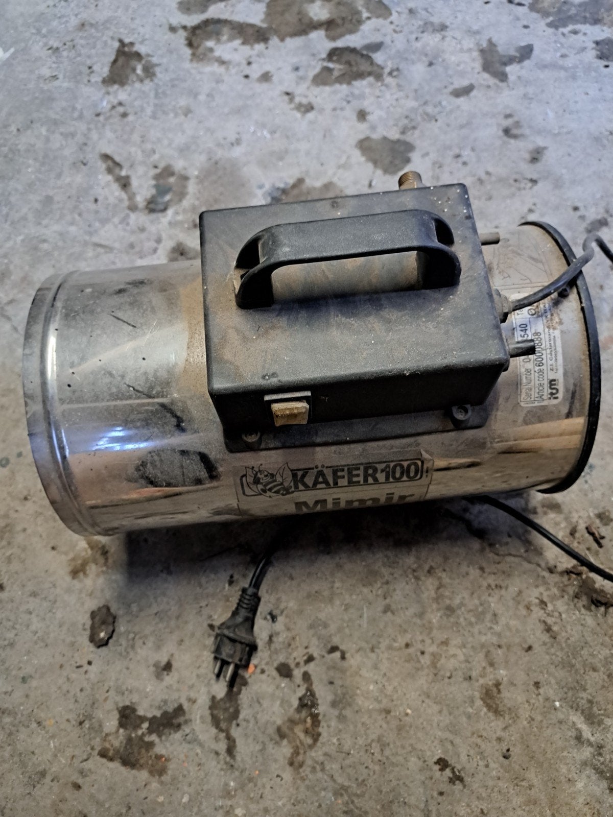 Gaskachel voor op de gasfles - Kafer 100 Mimir, Ophalen, 30 tot 80 cm, Gebruikt, Kachel