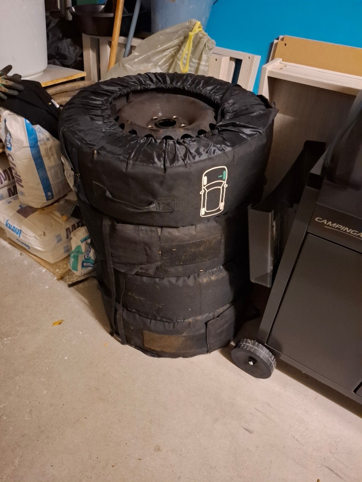 Winterbanden met velgen 205/55 R16 Astra K, Ophalen, Gebruikt, 16 inch, Banden en Velgen