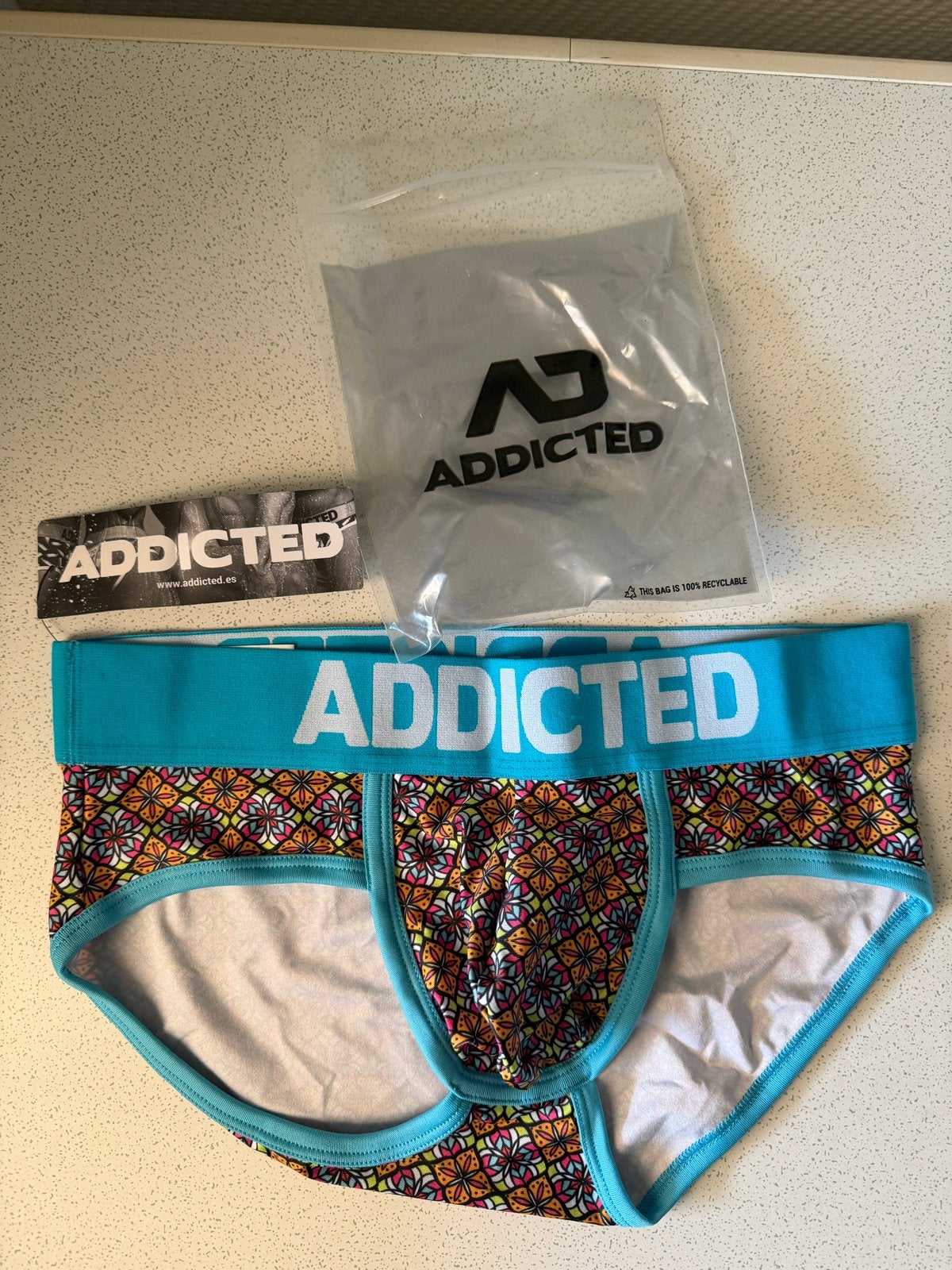 ADDICTED Damasco Swimderwear Brief- Maat S, Kleding | Heren, Ophalen of Verzenden, Maat 46 (S) of kleiner, Meerkleurig, Zwemslip