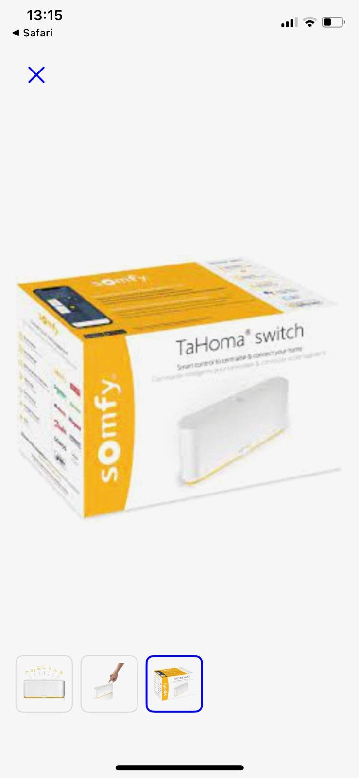 Somfy TAHOMA SWITCH model 2022 van Somfy, Doe-het-zelf en Verbouw, Rolluiken, Ophalen of Verzenden, Nieuw, Wit, Minder dan 100 cm