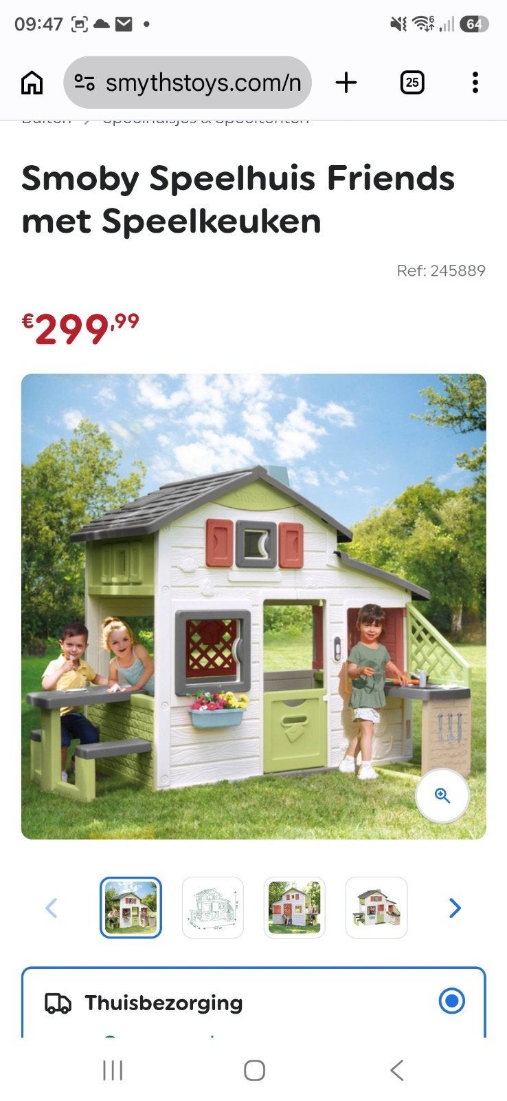 Titel Smoby Friends House Speelhuis – Nieuw in doos – Ongebr, Ophalen, Nieuw, Kunststof