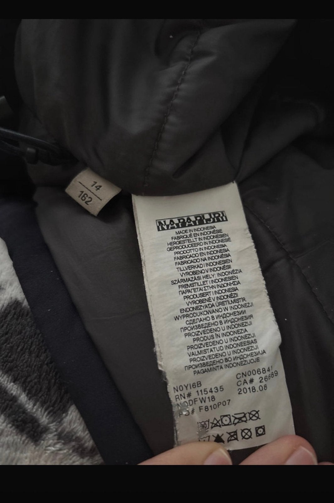 Napapijri Geographic Anorak - Donkerblauw, Ophalen of Verzenden, Zo goed als nieuw