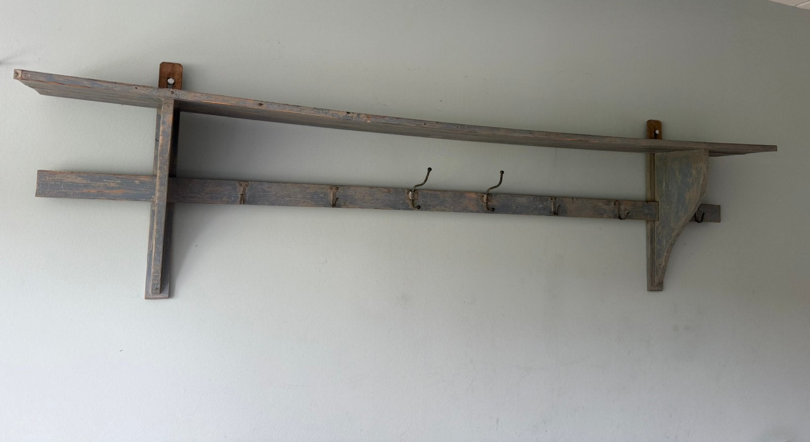 Brocant regaal ~ grijs, Gebruikt, Minder dan 100 cm, Hout, Ophalen