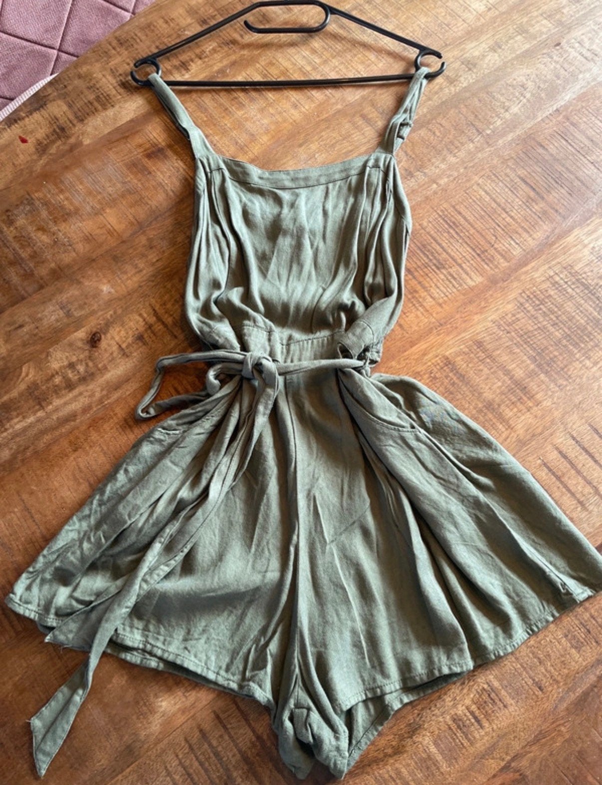 Hollister Jumpsuit Broekpak Maat M (valt als S), Ophalen of Verzenden, Zo goed als nieuw, Maat 36 (S), Groen