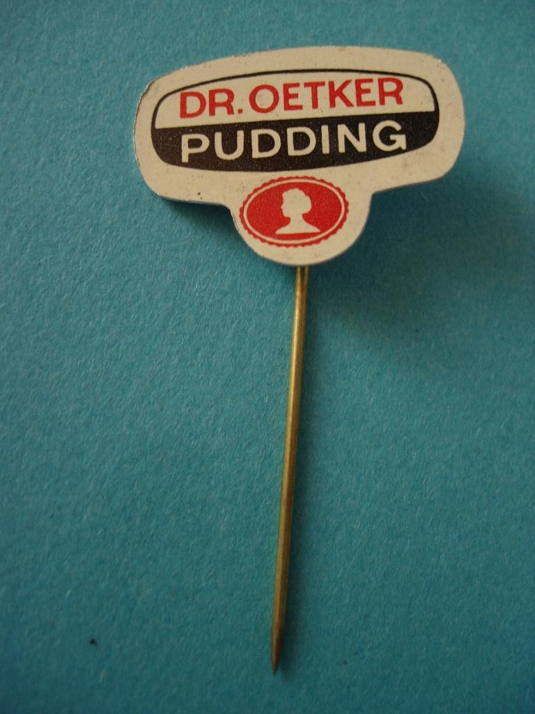 Speldje van Dr. Oetker pudding, Verzenden, Zo goed als nieuw, Merk, Speldje of Pin