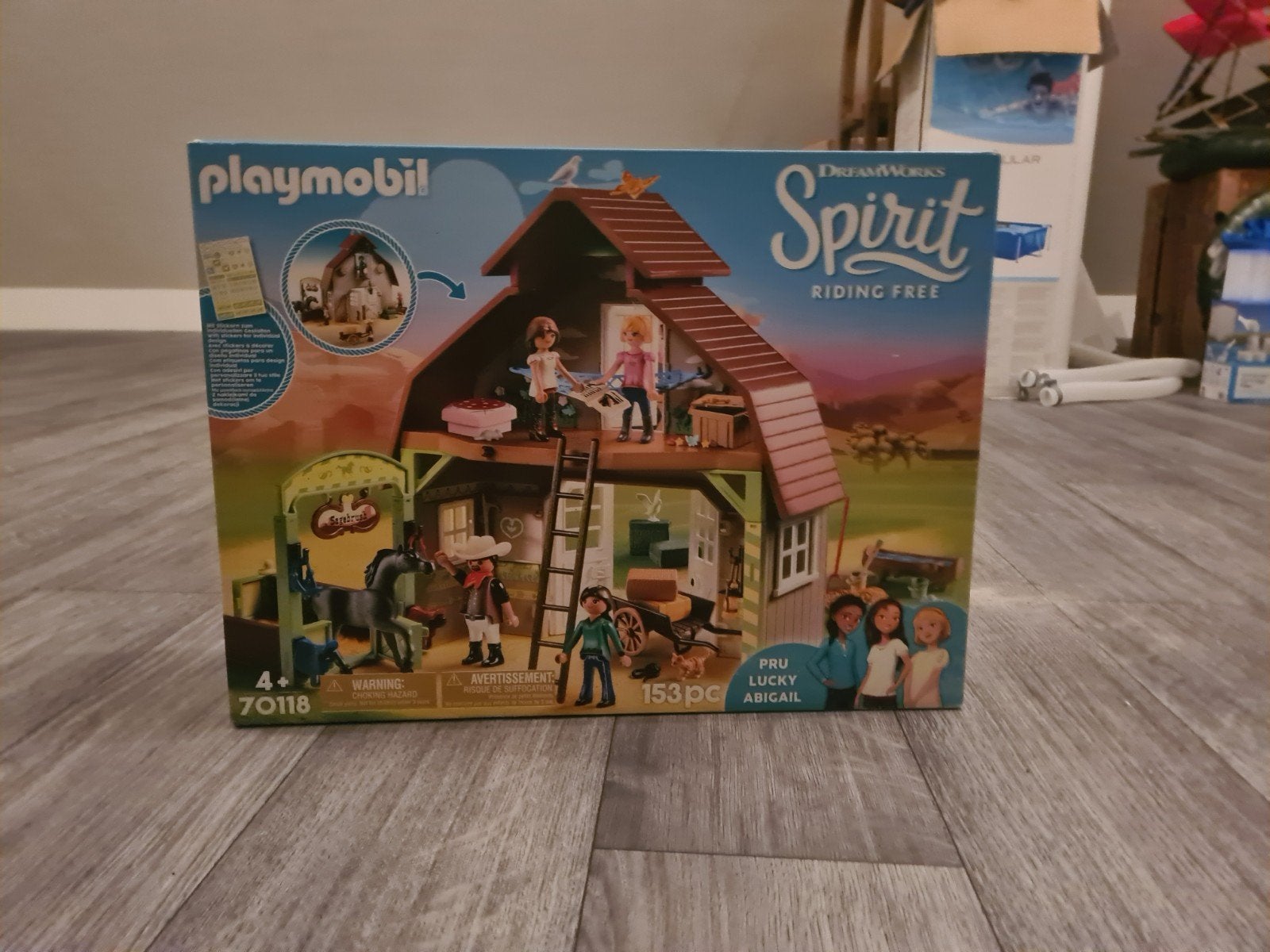 Playmobil Spirit Schuur - Paardenstal met accessoires, Gebruikt, Gebouw, Complete set, Ophalen of Verzenden
