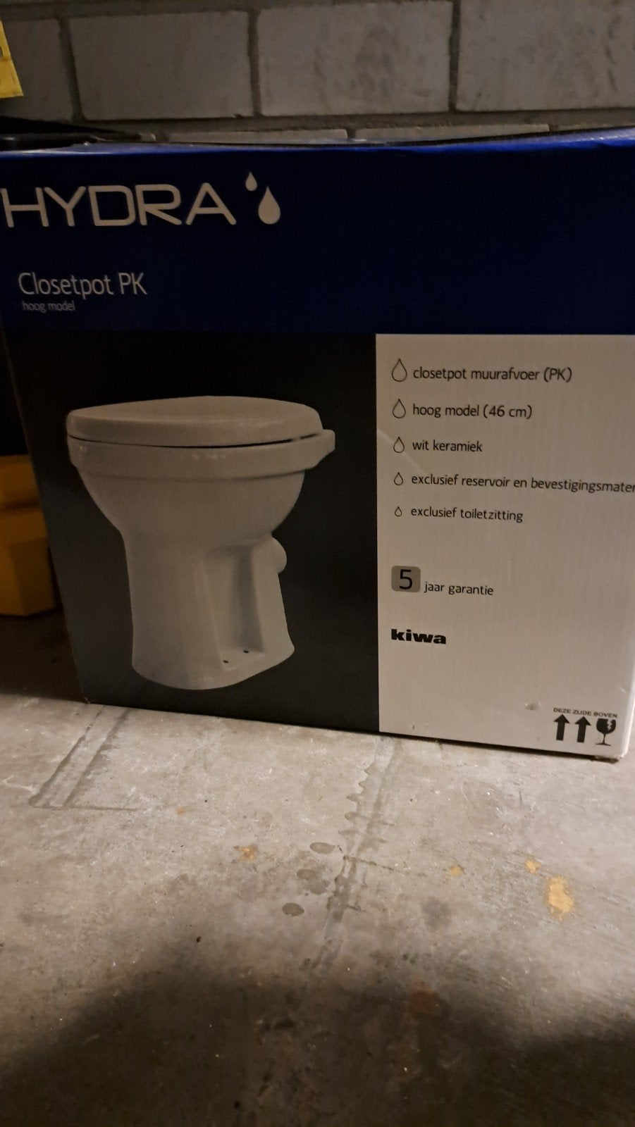 Wc pot nieuw in doos, Ophalen, Minder dan 50 cm, Overige typen, Nieuw