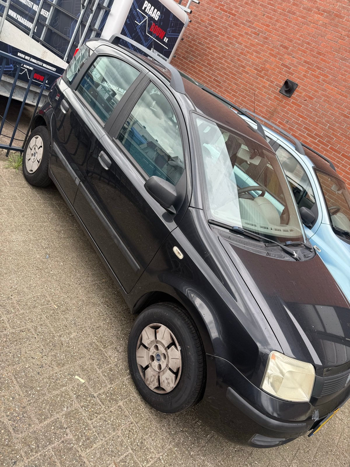 Fiat Panda 1.1 40KW 2005 Zwart, Auto's, Voorwielaandrijving, Stof, 54 pk, 4 stoelen