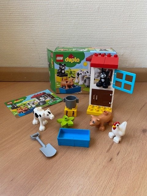 Duplo, boerderij dieren: koe varken, set 10870 compleet doos, Kinderen en Baby's, Gebruikt, Compleet, Ophalen of Verzenden, Duplo