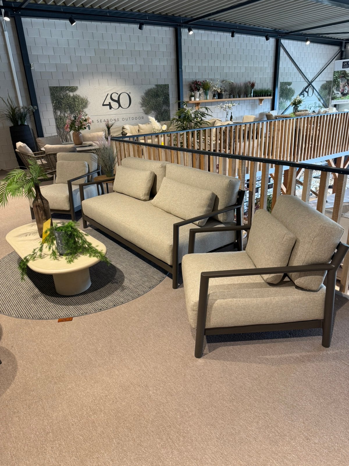 Capresi loungeset 4 Seasons outdoor terre met koffie tafel