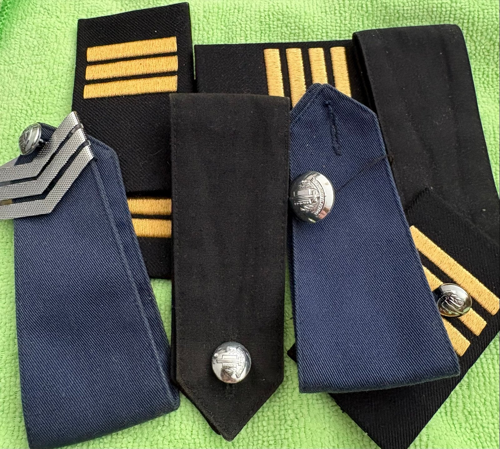 Oude Politie Schouderstukken en Epauletten Collectie, Ophalen of Verzenden, Marine, Overige gebieden, Embleem of Badge