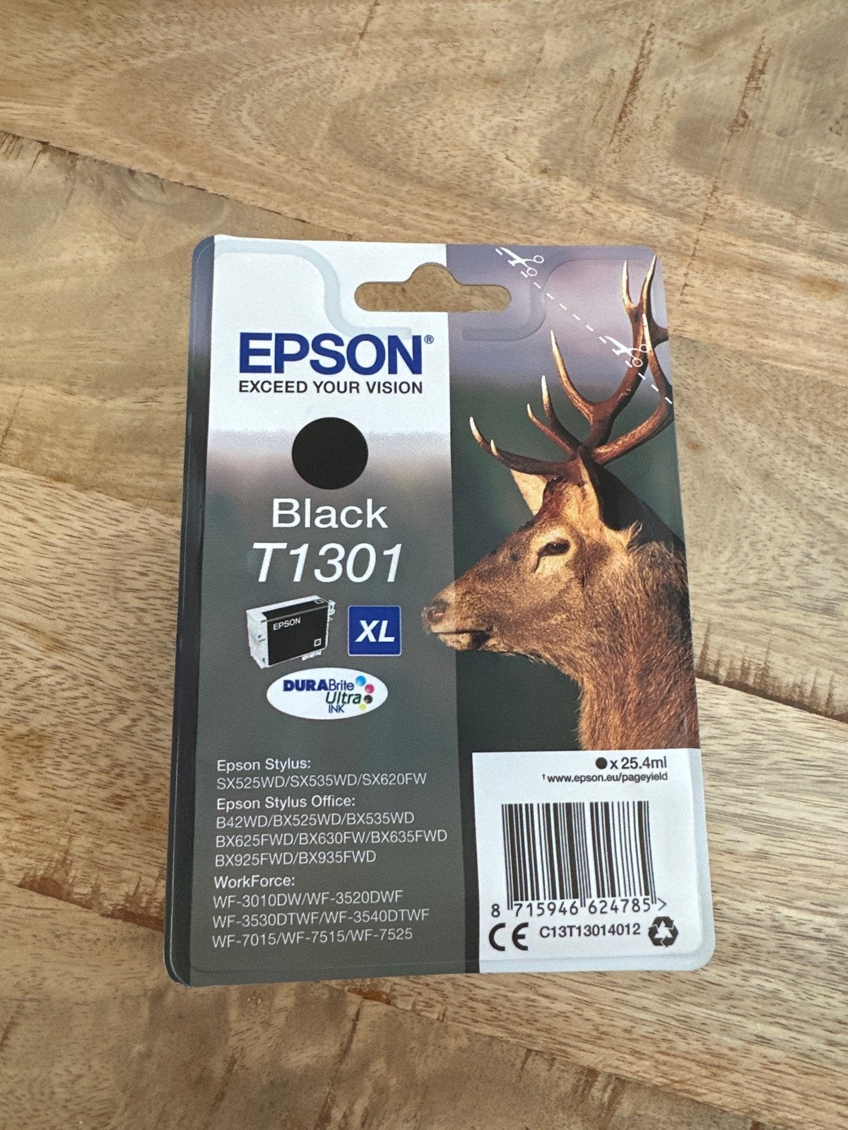 Epson T1301 Zwarte XL Inktcartridge - Nieuw in verpakking, Ophalen, Nieuw, Cartridge