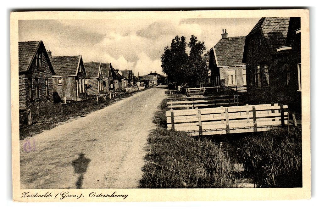 Zuidwolde, Oosterscheweg, Verzenden, 1920 tot 1940, Gelopen, Groningen