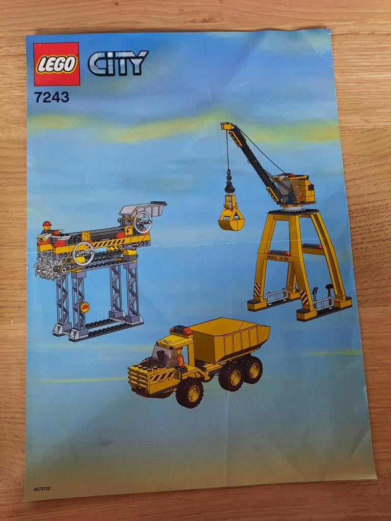 Lego City 7243: Bouwplaats bouwinstructie, Lego, Accessoire, Ophalen of Verzenden, Inclusief instructies