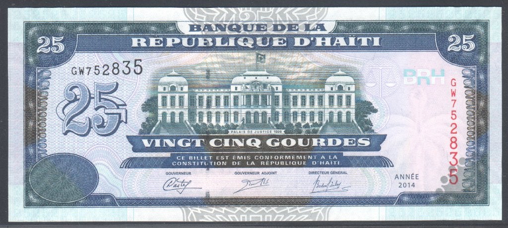 Haiti 25 Gourdes 2014, Ophalen of Verzenden, Noord-Amerika, Los biljet