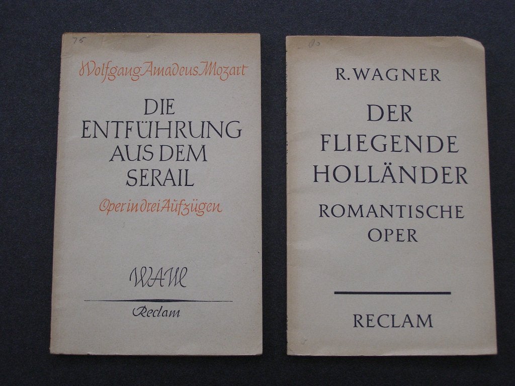 Operatekstboekje: Entführung a/d Serail, Fliegende Holländer, Ophalen of Verzenden, Gelezen, Artiest