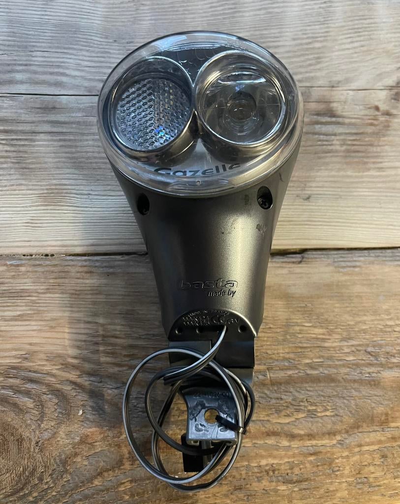 Koplamp Gazelle TwinEye Led original, Dynamo, Gebruikt, Waterbestendig, Voorlicht