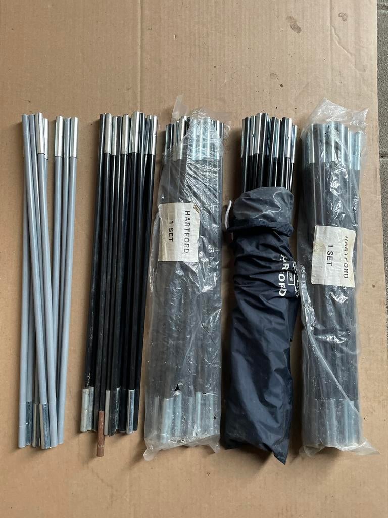 15 stuks HARTFORD boog TENTSTOKKEN, 450cm, GLOEDNIEUW!!, Ophalen, Nieuw