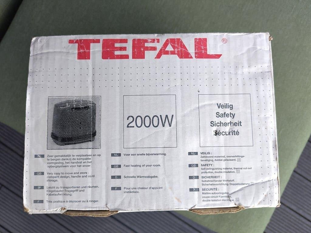Tefal Ventilator kachel 2000w, Doe-het-zelf en Verbouw, Verwarming en Radiatoren, Ophalen, Gebruikt, Minder dan 30 cm, Kachel