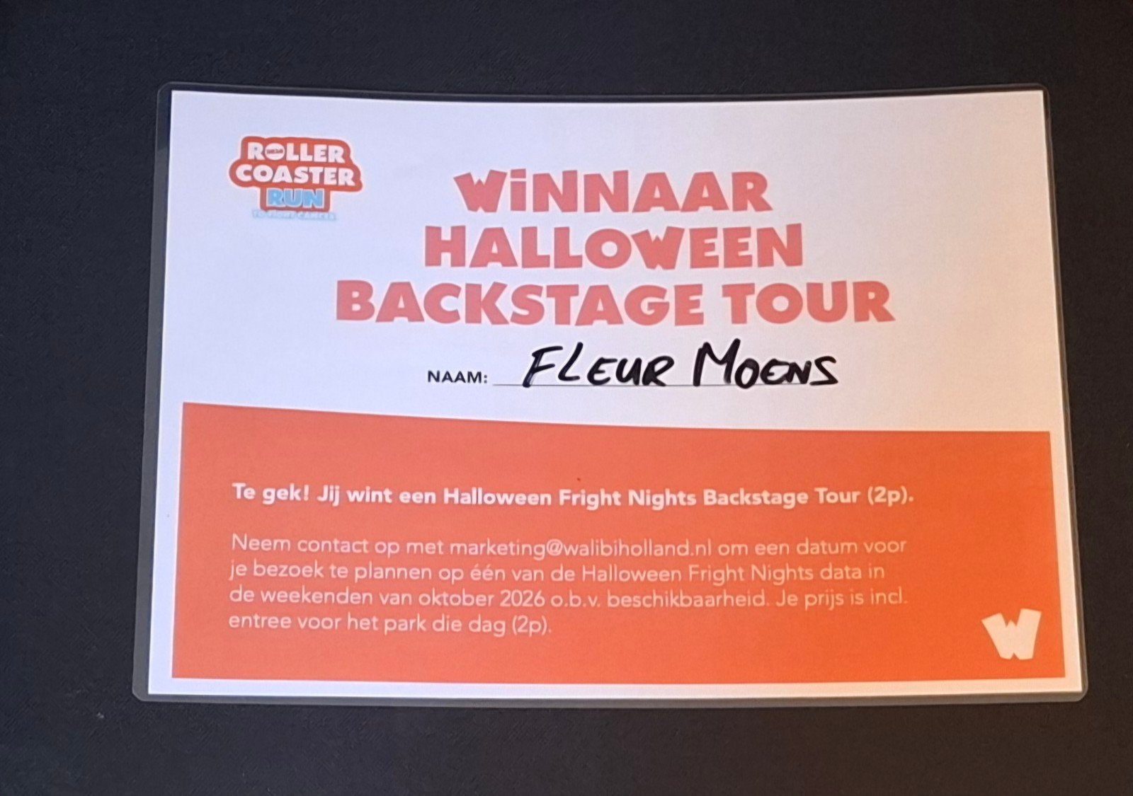 Halloween Fright Nights Backstage tour Walibi Holland (2p.), Twee personen, Overige soorten, Pretpark